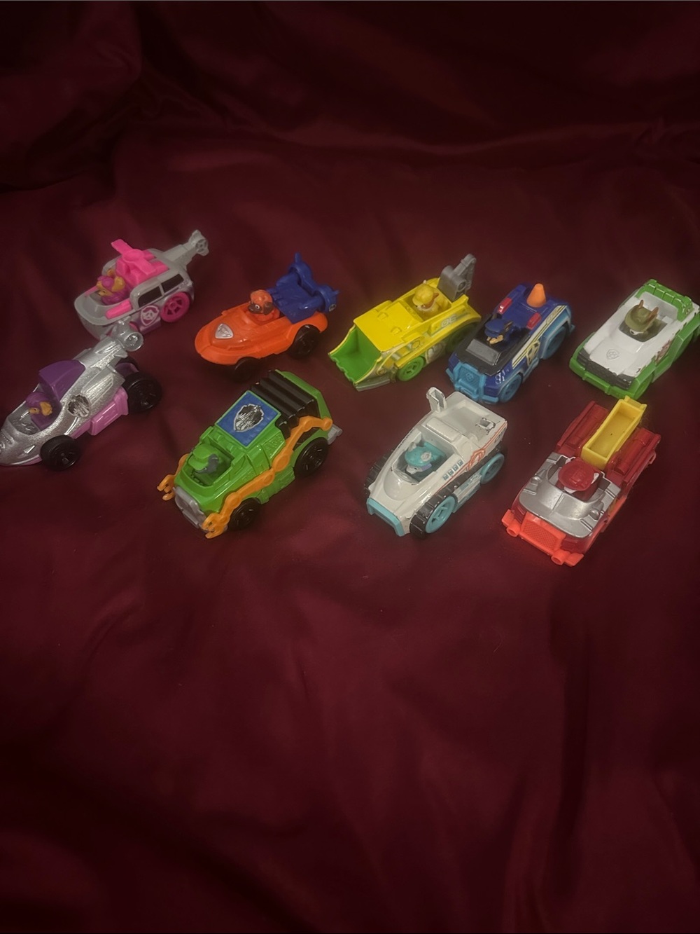 Paw Patrol 9 Count Mini Toy Vehicles